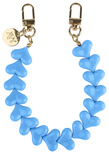 AVY Universele Hartjes Armband Polsband Telefoonkoord (30CM) Cupid Blue afbeelding 1