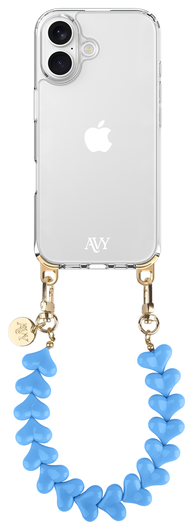 AVY Universele Hartjes Armband Polsband Telefoonkoord (30CM) Cupid Blue afbeelding 8