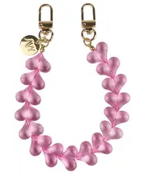 AVY Universele Hartjes Armband Polsband Telefoonkoord (30CM) Cupid Clear Pink afbeelding