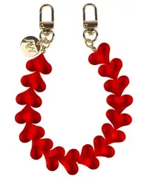 AVY Universele Hartjes Armband Polsband Telefoonkoord (30CM) Cupid Clear Red afbeelding