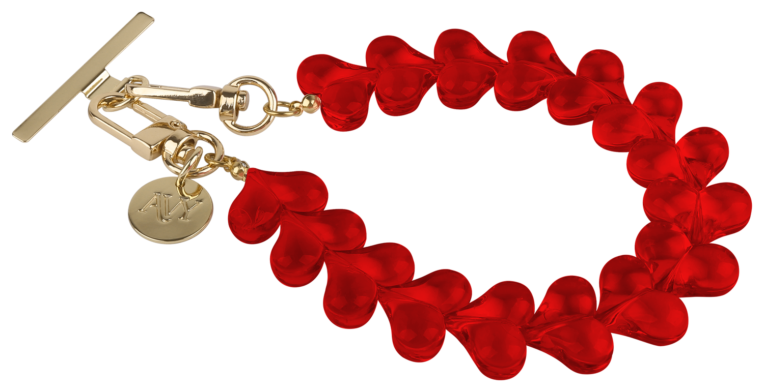 AVY Universele Hartjes Armband Polsband Telefoonkoord (30CM) Cupid Clear Red afbeelding 8