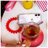 AVY Universele Hartjes Armband Polsband Telefoonkoord (30CM) Cupid Clear Red afbeelding 3