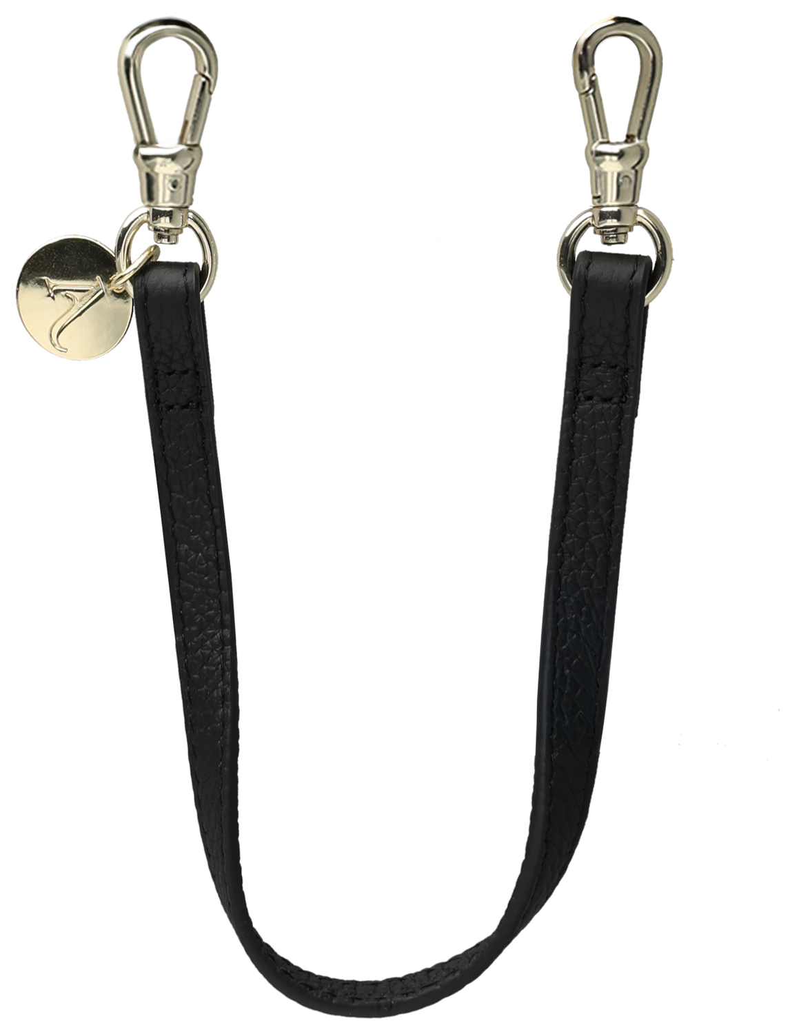 AVY Leren Armband Polsband Telefoonkoord (30CM) Leather Zwart afbeelding 1