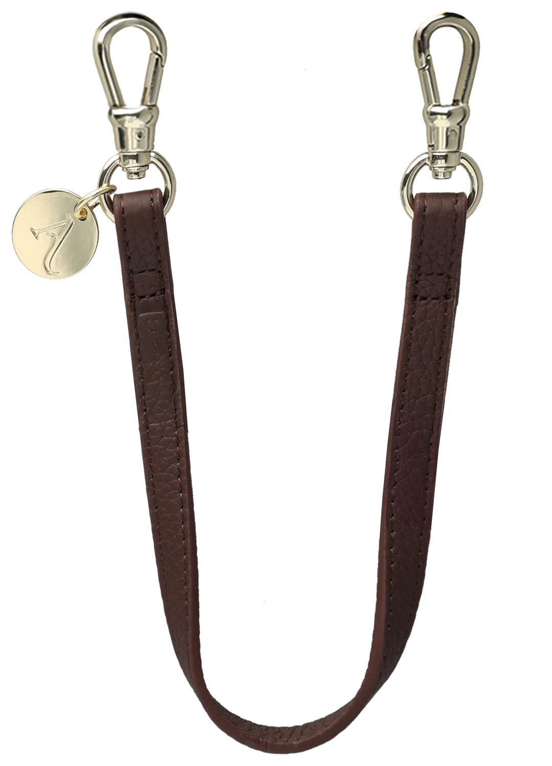 AVY Leren Armband Polsband Telefoonkoord (30CM) Leather Chocolate afbeelding 1