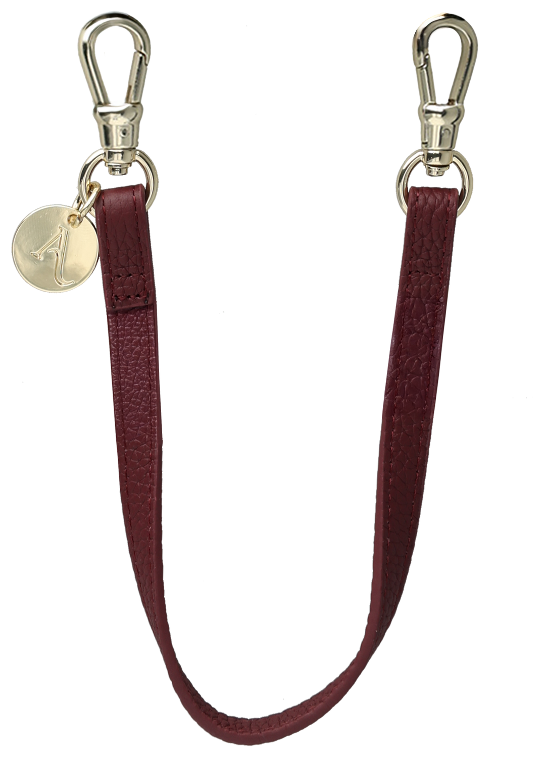 AVY Leren Armband Polsband Telefoonkoord (30CM) Leather Burgundy afbeelding 1