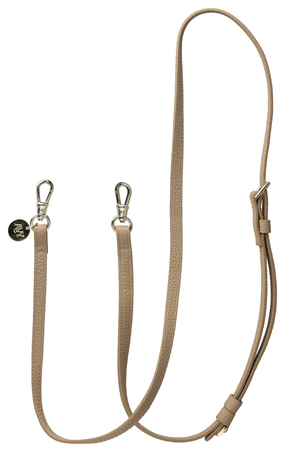 AVY Verstelbaar Leren Crossbody Telefoonkoord (130CM) Leather Beige afbeelding 1