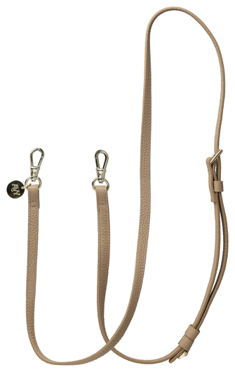 AVY Verstelbaar Leren Crossbody Telefoonkoord (130CM) Leather Beige afbeelding 1