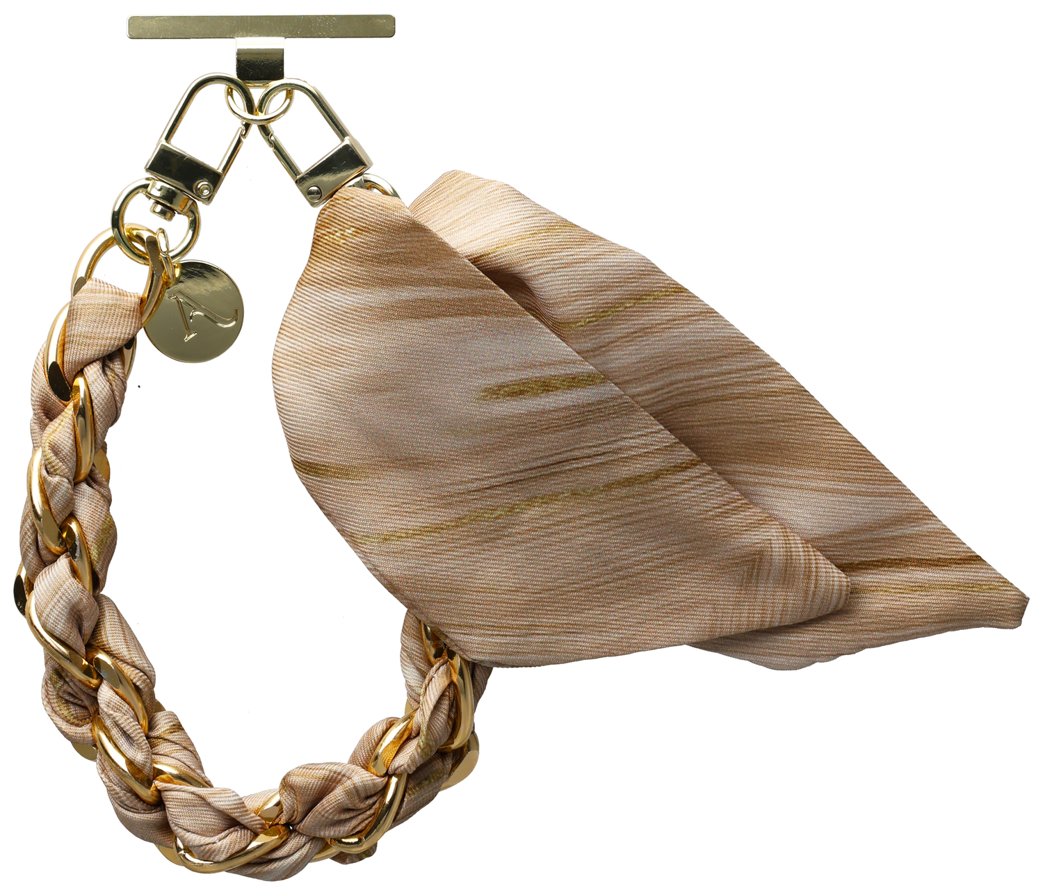 AVY Universeel Sjaal Telefoonkoord / Polsbandje (32CM) Aurum Gold afbeelding 8