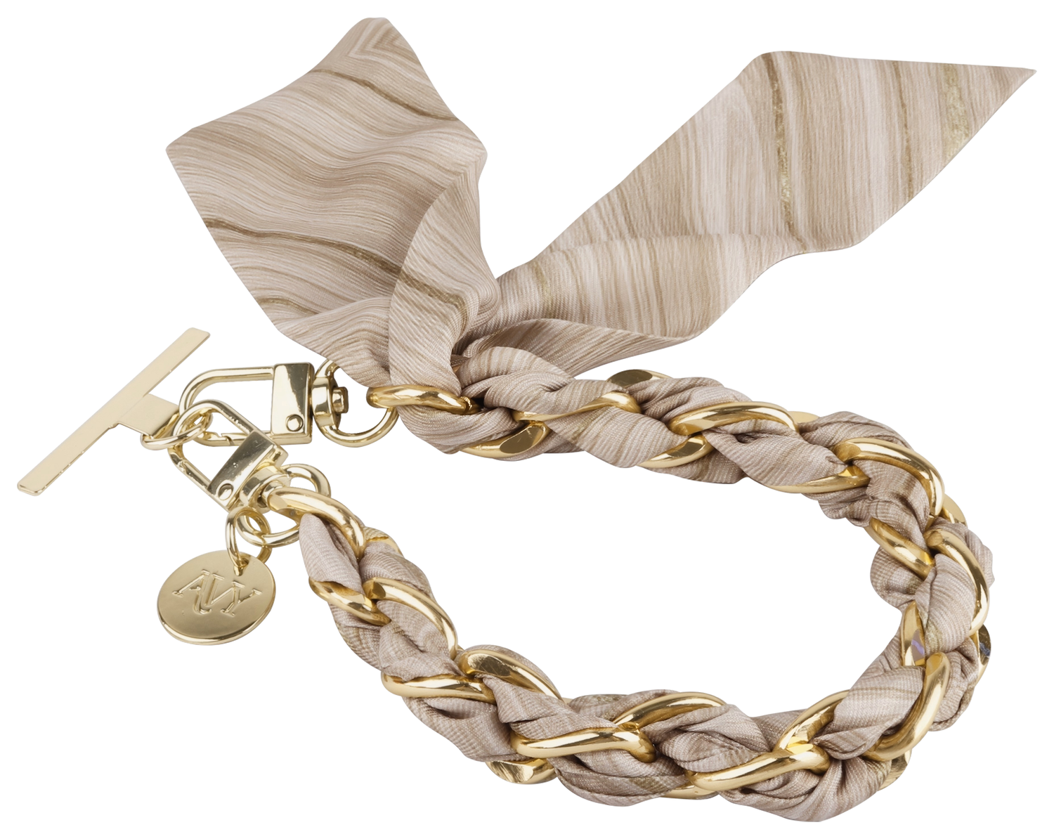 AVY Universeel Sjaal Telefoonkoord / Polsbandje (32CM) Aurum Gold afbeelding 10