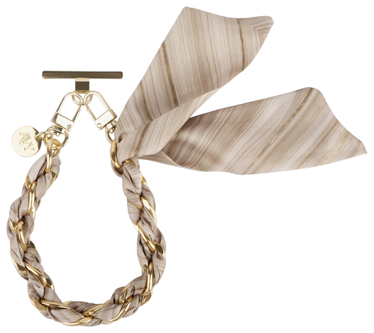 AVY Universeel Sjaal Telefoonkoord / Polsbandje (32CM) Aurum Gold afbeelding 9