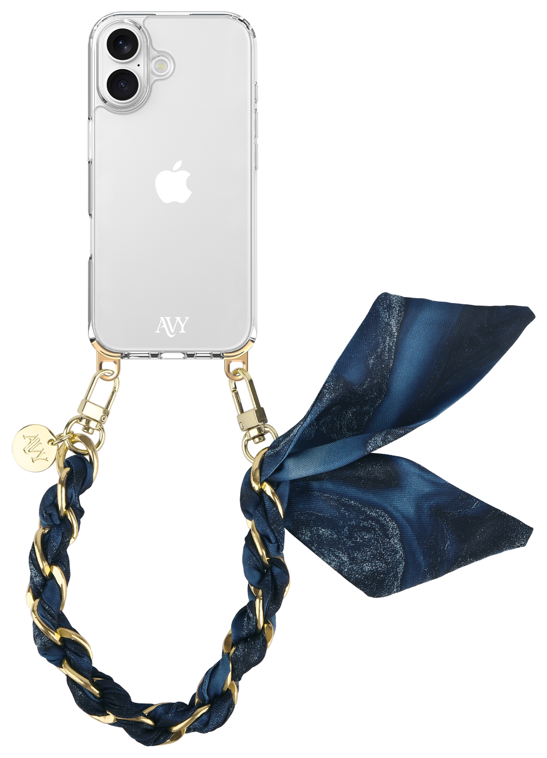 AVY Universeel Sjaal Telefoonkoord / Polsbandje (32CM) Obscura Blue afbeelding 11