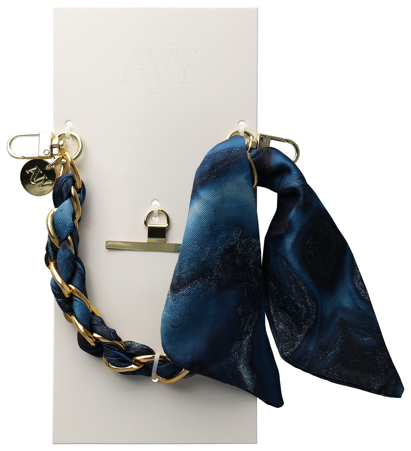AVY Universeel Sjaal Telefoonkoord / Polsbandje (32CM) Obscura Blue afbeelding 9