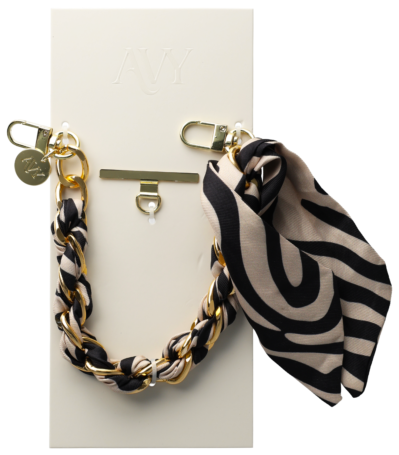 AVY Universeel Sjaal Telefoonkoord / Polsbandje (32CM) Serengeti Zebra afbeelding 9