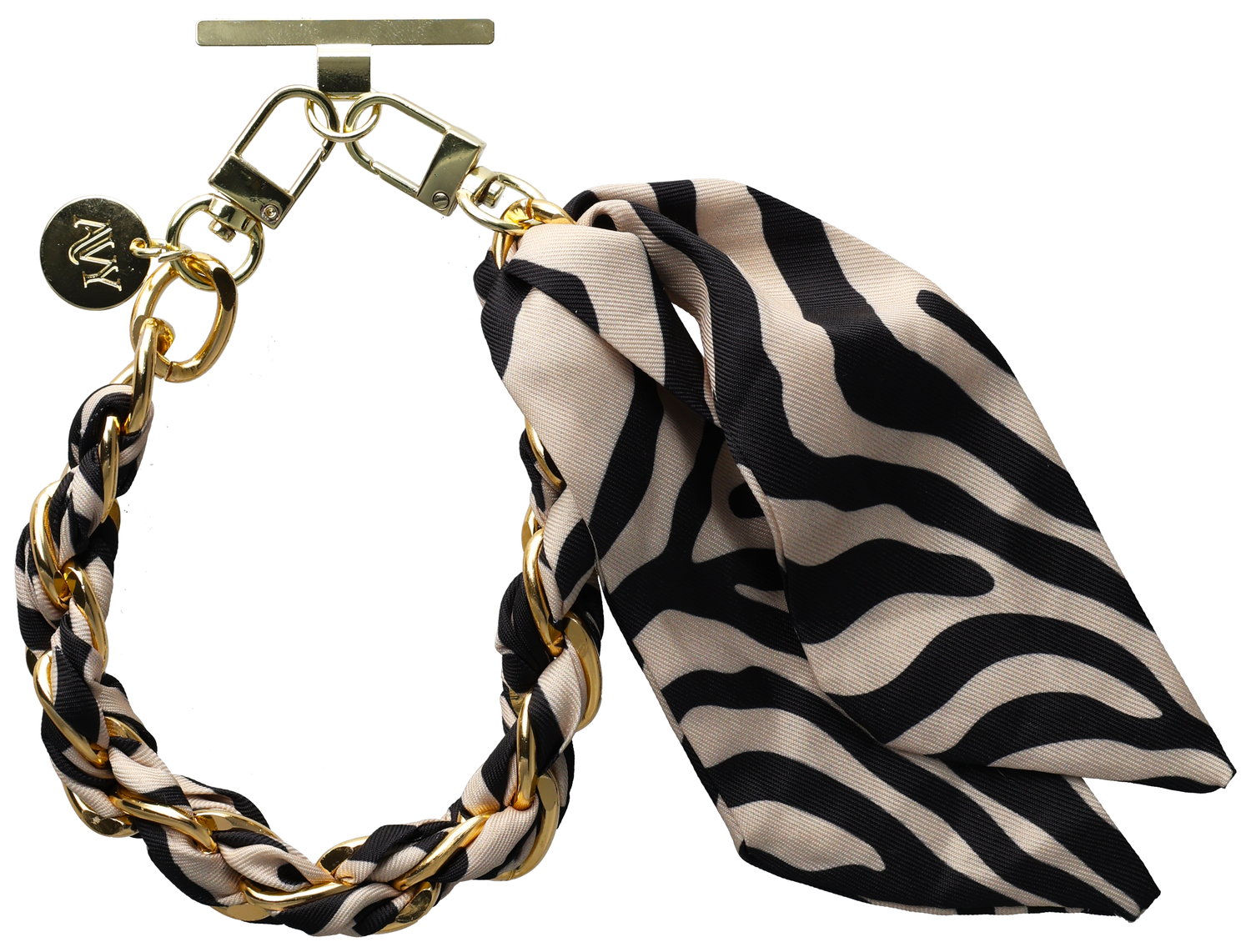 AVY Universeel Sjaal Telefoonkoord / Polsbandje (32CM) Serengeti Zebra afbeelding 7