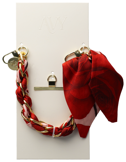 AVY Universeel Sjaal Telefoonkoord / Polsbandje (32CM) Botanique Roses afbeelding 9
