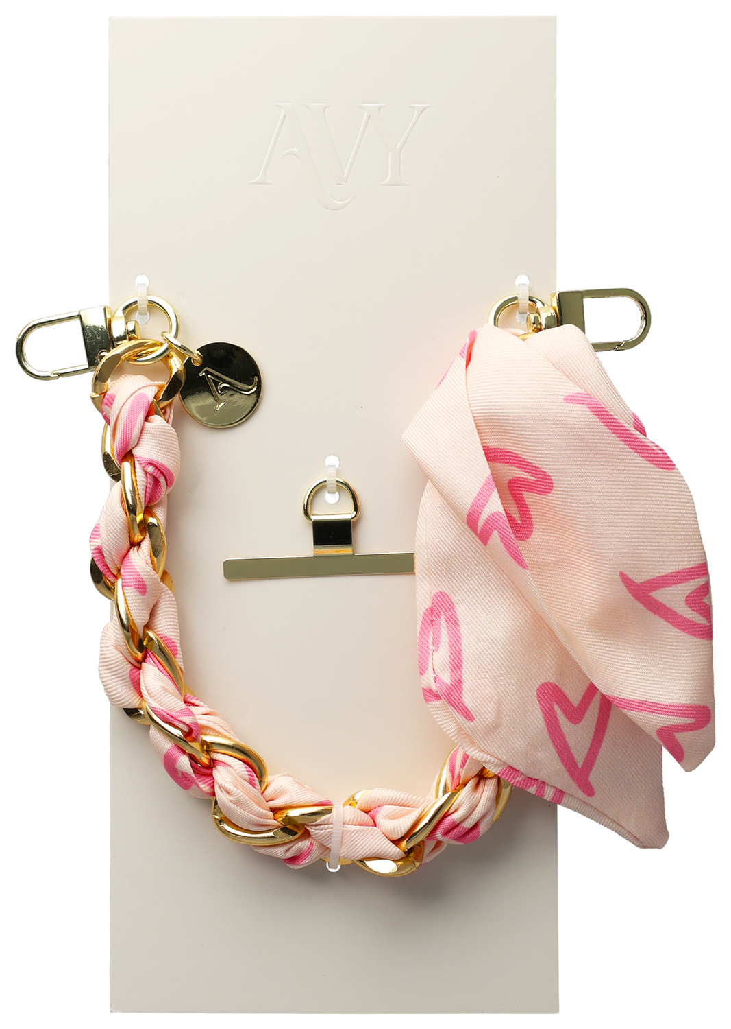 AVY Universeel Sjaal Telefoonkoord / Polsbandje (32CM) Cupid Blush afbeelding 8