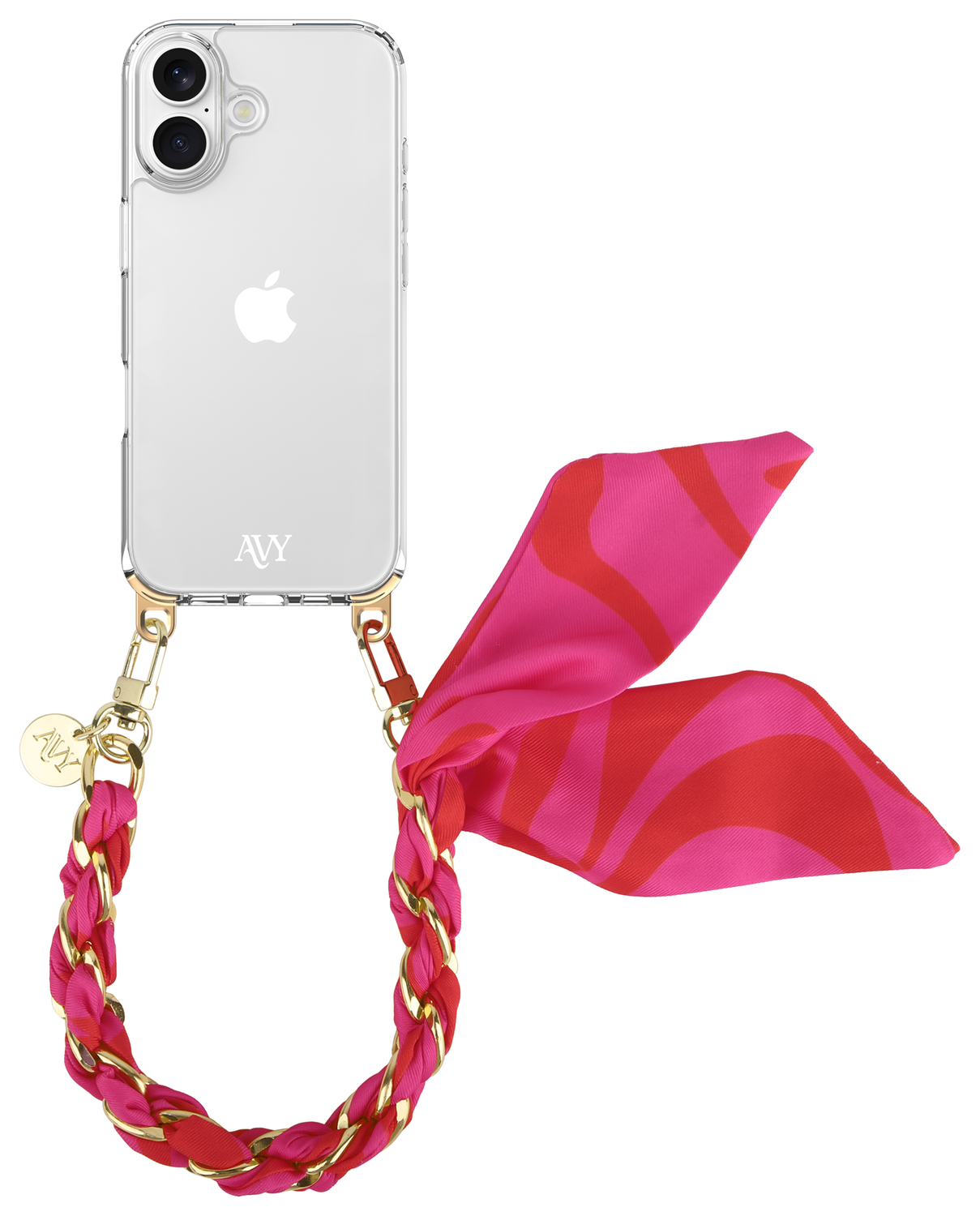 AVY Universeel Sjaal Telefoonkoord / Polsbandje (32CM) Rosé Twist afbeelding 10