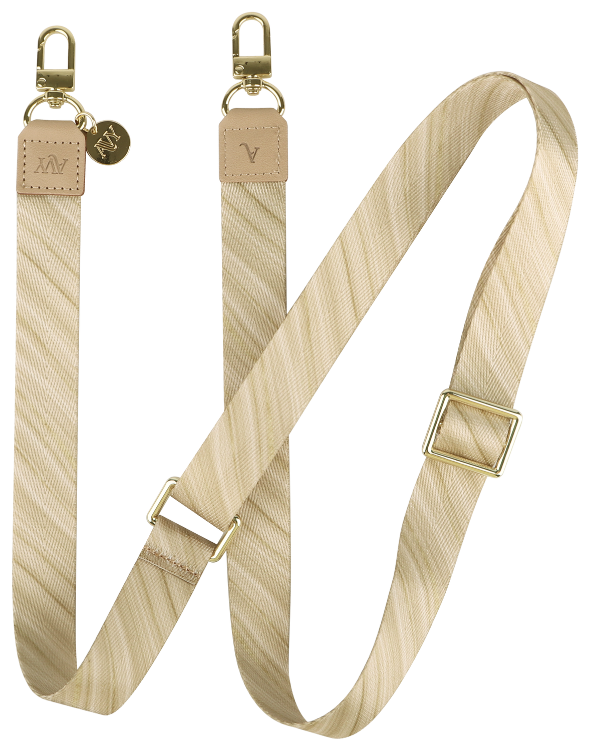 AVY Verstelbaar Nylon Crossbody Telefoonkoord (130CM) Aurum Gold afbeelding 1