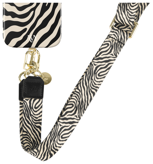 AVY Verstelbaar Nylon Crossbody Telefoonkoord (130CM) Serengeti Zebra afbeelding 8