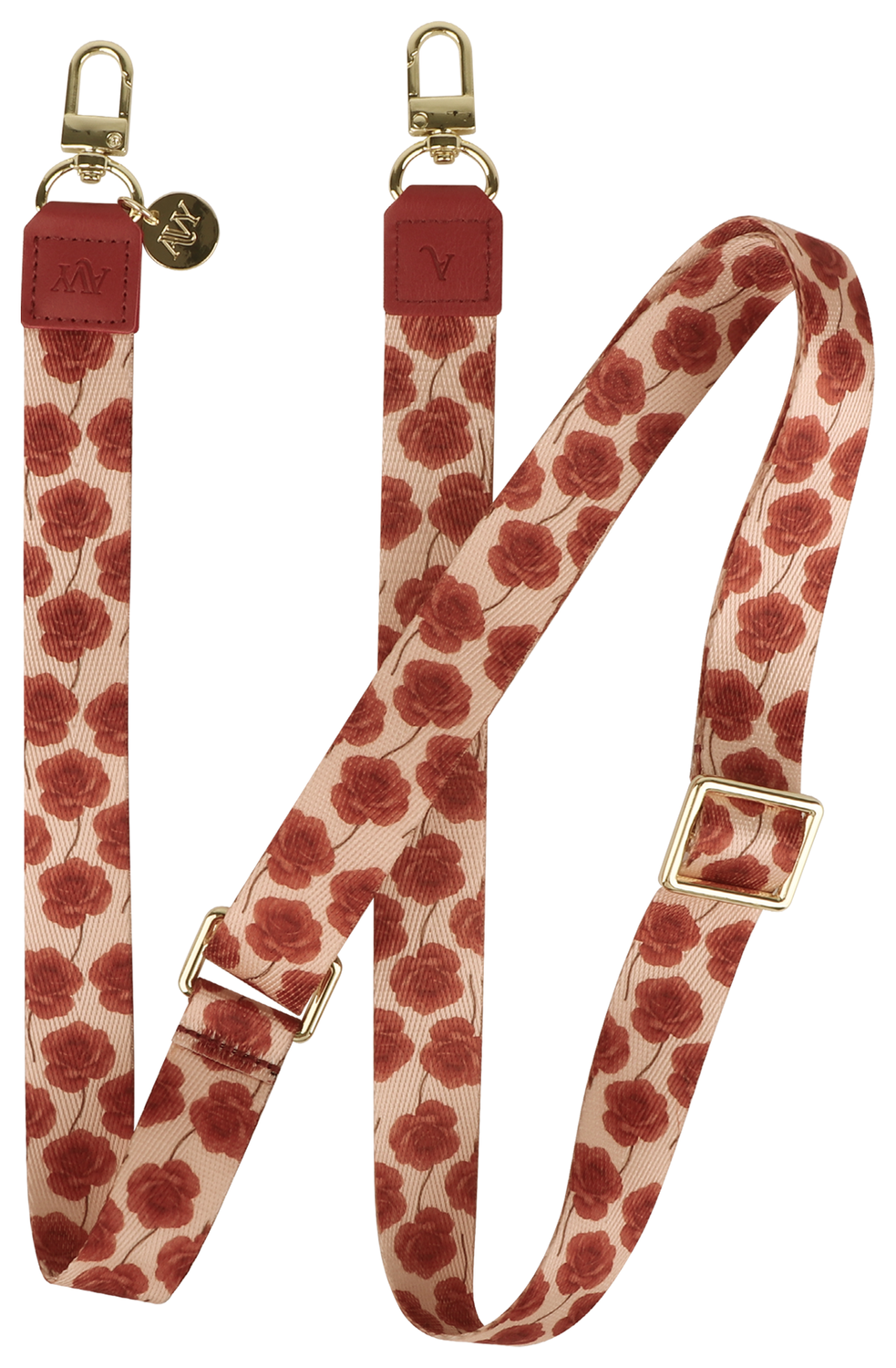 AVY Verstelbaar Nylon Crossbody Telefoonkoord (130CM) Botanique Roses afbeelding 1