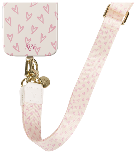 AVY Verstelbaar Nylon Crossbody Telefoonkoord (130CM) Cupid Blush afbeelding 8