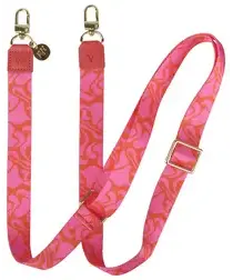 AVY Verstelbaar Nylon Crossbody Telefoonkoord (130CM) Rosé Twist afbeelding