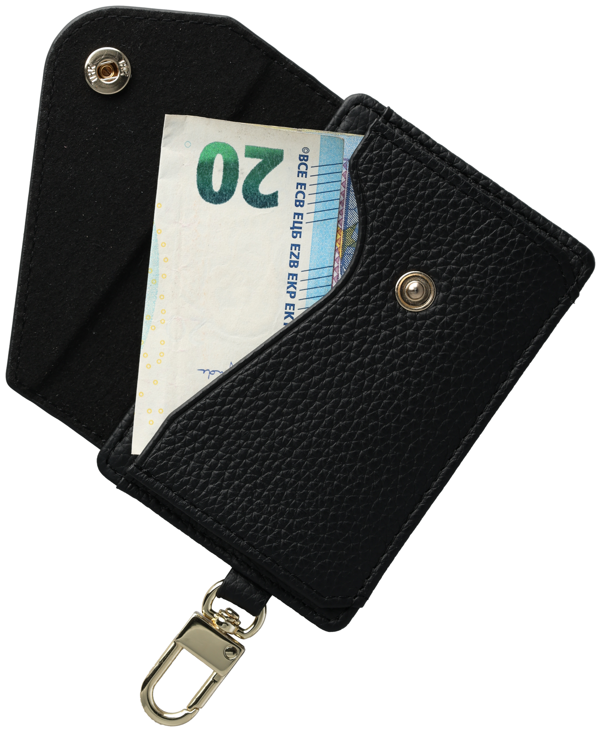 AVY Leren Wallet MagSafe Kaarthouder / Pasjeshouder Leather Black afbeelding 5