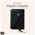 AVY Leren Wallet MagSafe Kaarthouder / Pasjeshouder Leather Black afbeelding 3