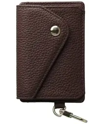 AVY Leren Wallet MagSafe Kaarthouder / Pasjeshouder Leather Chocolate afbeelding