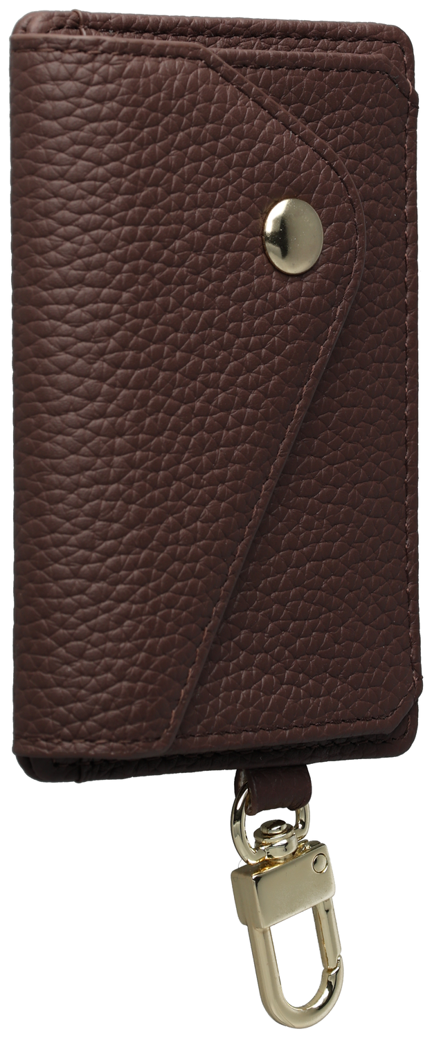 AVY Leren Wallet MagSafe Kaarthouder / Pasjeshouder Leather Chocolate afbeelding 4