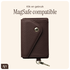 AVY Leren Wallet MagSafe Kaarthouder / Pasjeshouder Leather Chocolate afbeelding 3