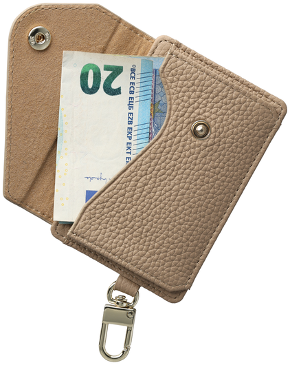 AVY Leren Wallet MagSafe Kaarthouder / Pasjeshouder Leather Beige afbeelding 5