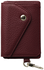 AVY Leren Wallet MagSafe Kaarthouder / Pasjeshouder Leather Burgundy afbeelding 1