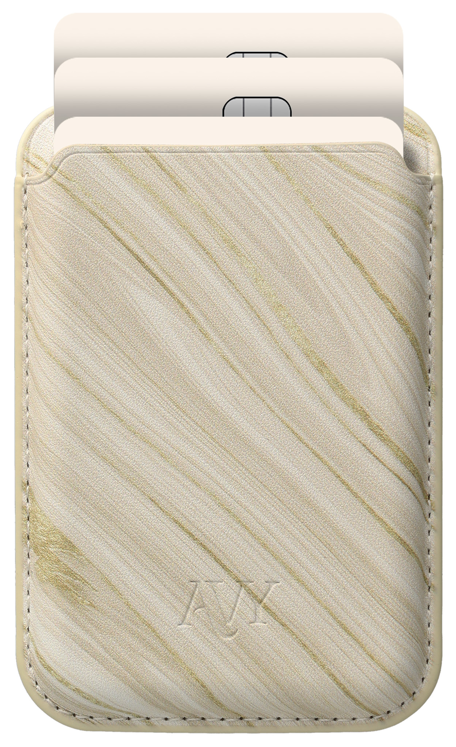 AVY Magnetische Wallet MagSafe Kaarthouder / Pasjeshouder Aurum Gold afbeelding 1