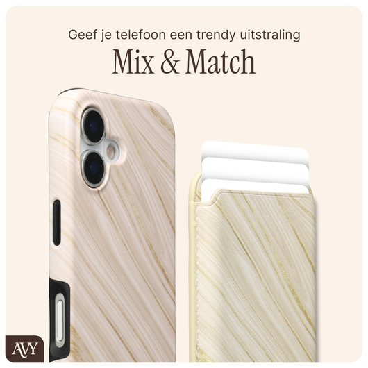 AVY Magnetische Wallet MagSafe Kaarthouder / Pasjeshouder Aurum Gold afbeelding 2