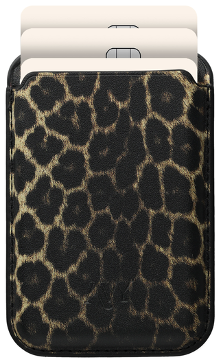 AVY Magnetische Wallet MagSafe Kaarthouder / Pasjeshouder Panthera Chic afbeelding 1