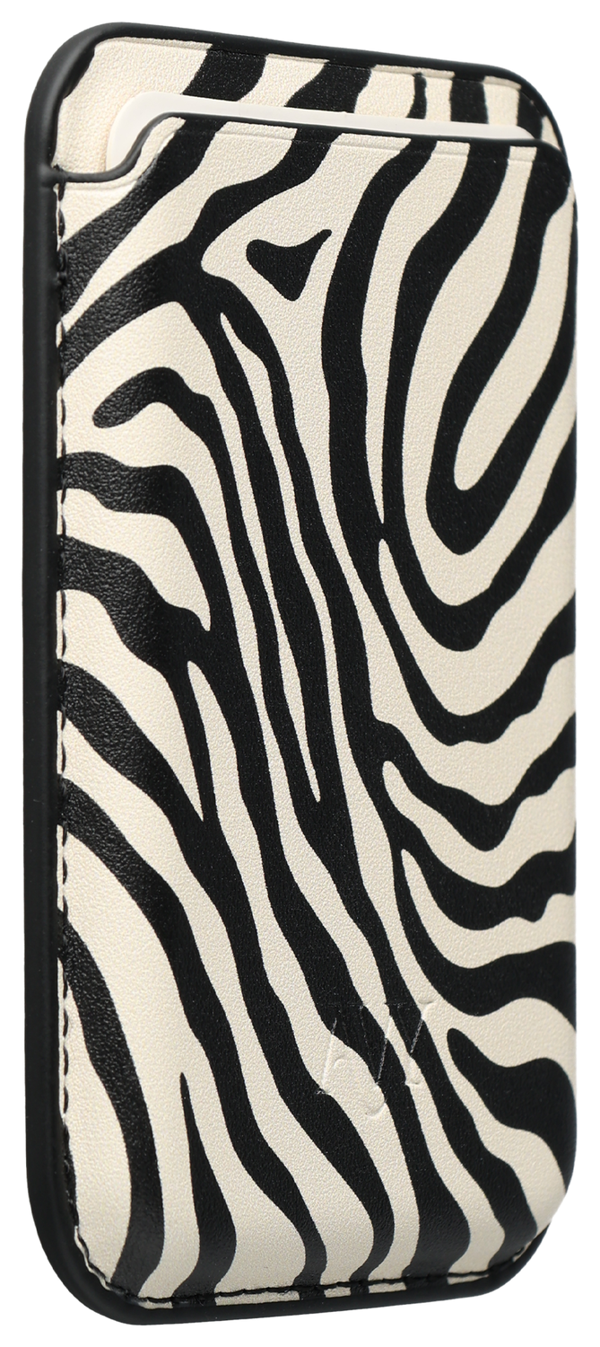 AVY Magnetische Wallet MagSafe Kaarthouder / Pasjeshouder Serengeti Zebra afbeelding 2