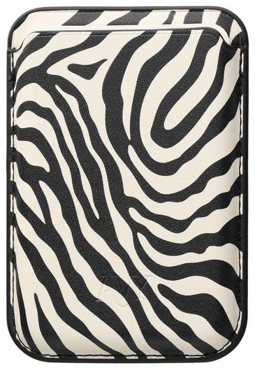 AVY Magnetische Wallet MagSafe Kaarthouder / Pasjeshouder Serengeti Zebra afbeelding 1