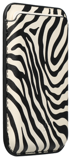 AVY Magnetische Wallet MagSafe Kaarthouder / Pasjeshouder Serengeti Zebra afbeelding 2