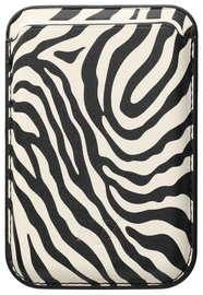 AVY Magnetische Wallet MagSafe Kaarthouder / Pasjeshouder Serengeti Zebra