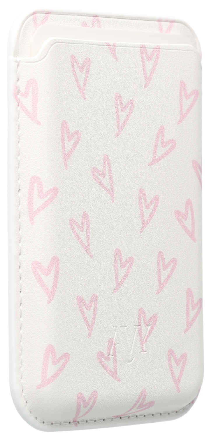 AVY Magnetische Wallet MagSafe Kaarthouder / Pasjeshouder Cupid Blush afbeelding 5