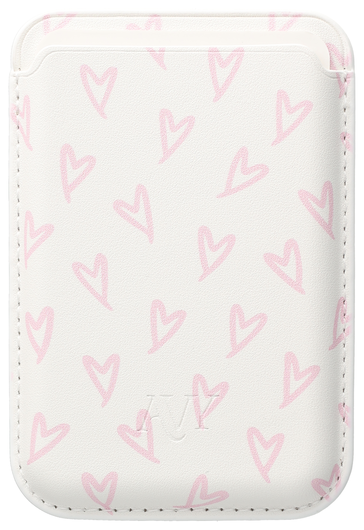 AVY Magnetische Wallet MagSafe Kaarthouder / Pasjeshouder Cupid Blush afbeelding 1