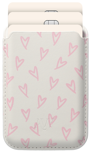 AVY Magnetische Wallet MagSafe Kaarthouder / Pasjeshouder Cupid Blush afbeelding 1