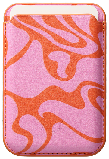 AVY Magnetische Wallet MagSafe Kaarthouder / Pasjeshouder Rosé Twist afbeelding 1