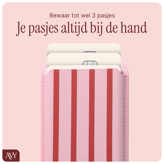 AVY Magnetische Wallet MagSafe Kaarthouder / Pasjeshouder Linea Sol afbeelding 5