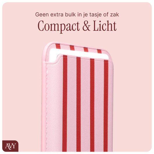 AVY Magnetische Wallet MagSafe Kaarthouder / Pasjeshouder Linea Sol afbeelding 6