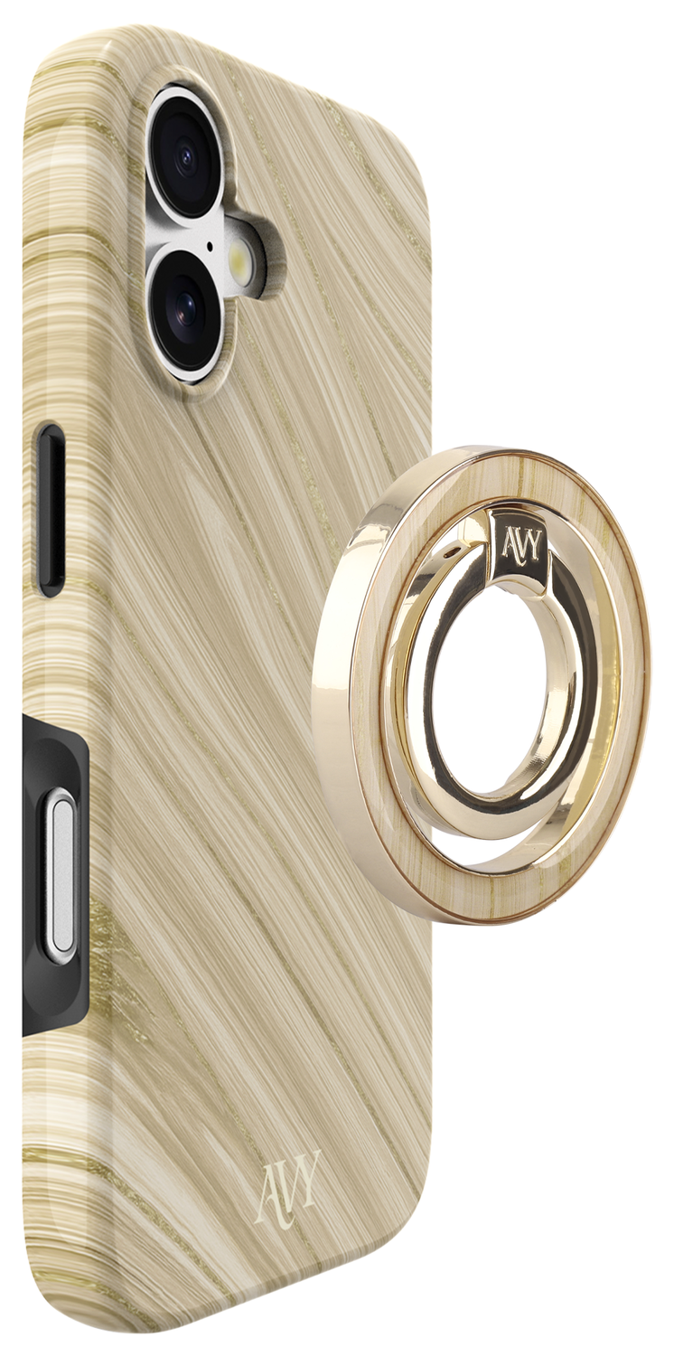 AVY Stand MagSafe Ring Stand / Vinger Houder Aurum Gold afbeelding 5