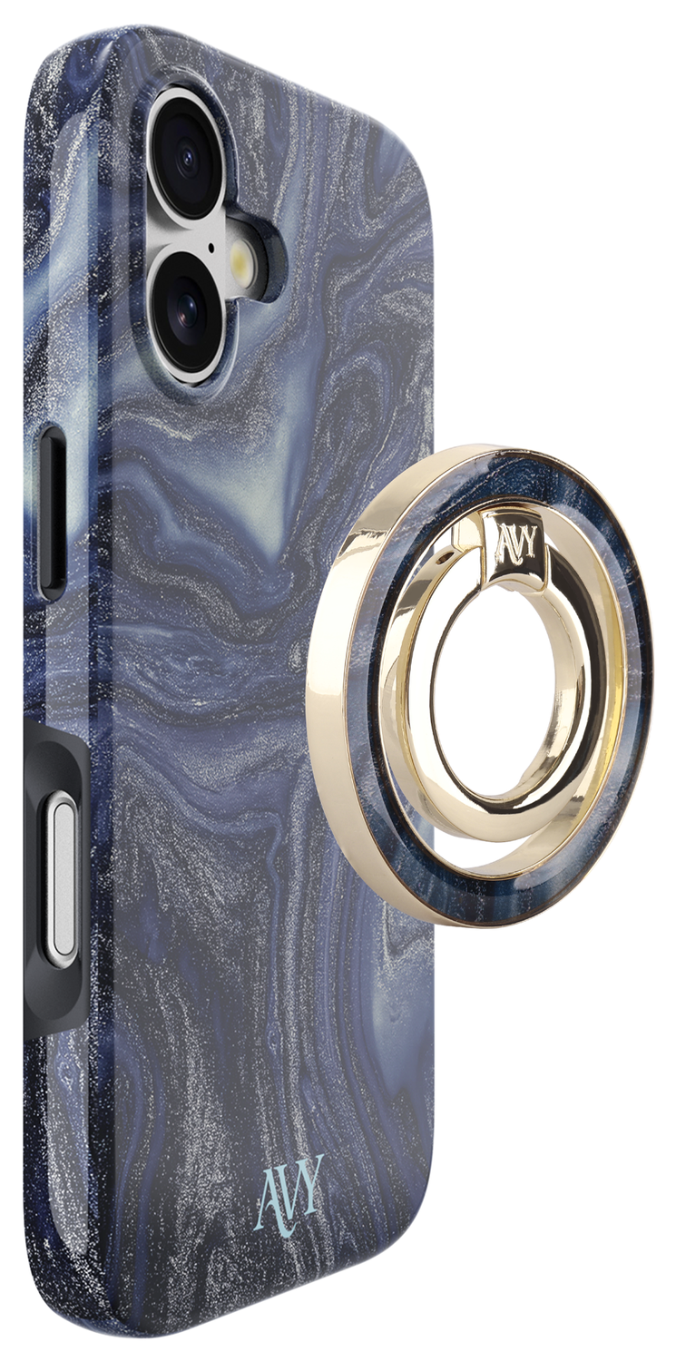 AVY Stand MagSafe Ring Stand / Vinger Houder Obscura Blue afbeelding 5