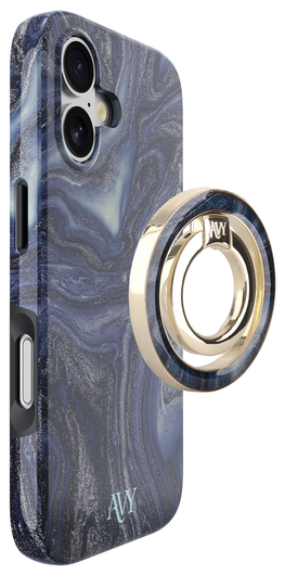 AVY Stand MagSafe Ring Stand / Vinger Houder Obscura Blue afbeelding 5