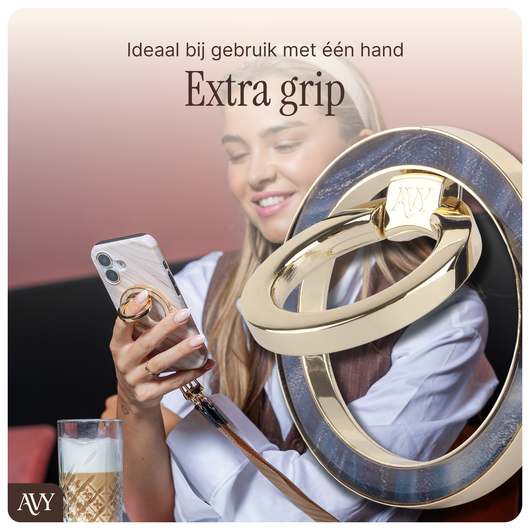 AVY Stand MagSafe Ring Stand / Vinger Houder Obscura Blue afbeelding 2